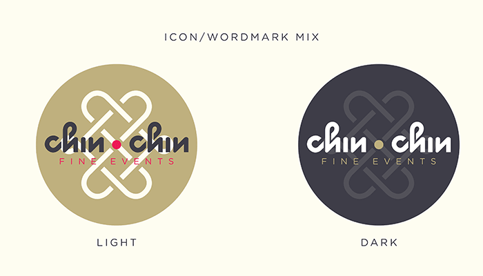 Public Marking - Chin Chin Icon/Wordmark mix Light, Dark