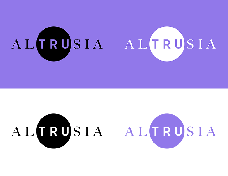 Public Marking Altrusia Branding Logo Periwinkle Stagelight purple