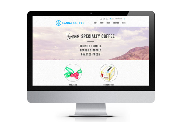 Public Marking Lanna Coffee Website Homepage