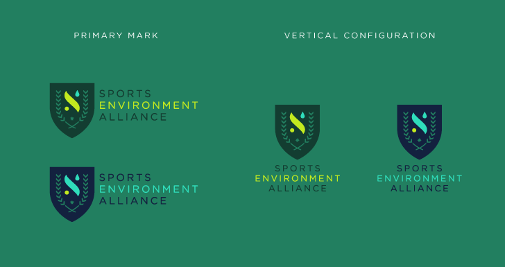 Public Marking Sports Environment Alliance Logo variants