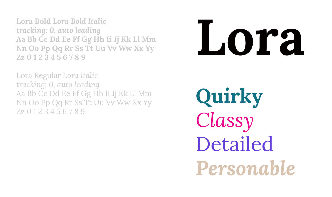Public Marking Fleeps Typography - Lora