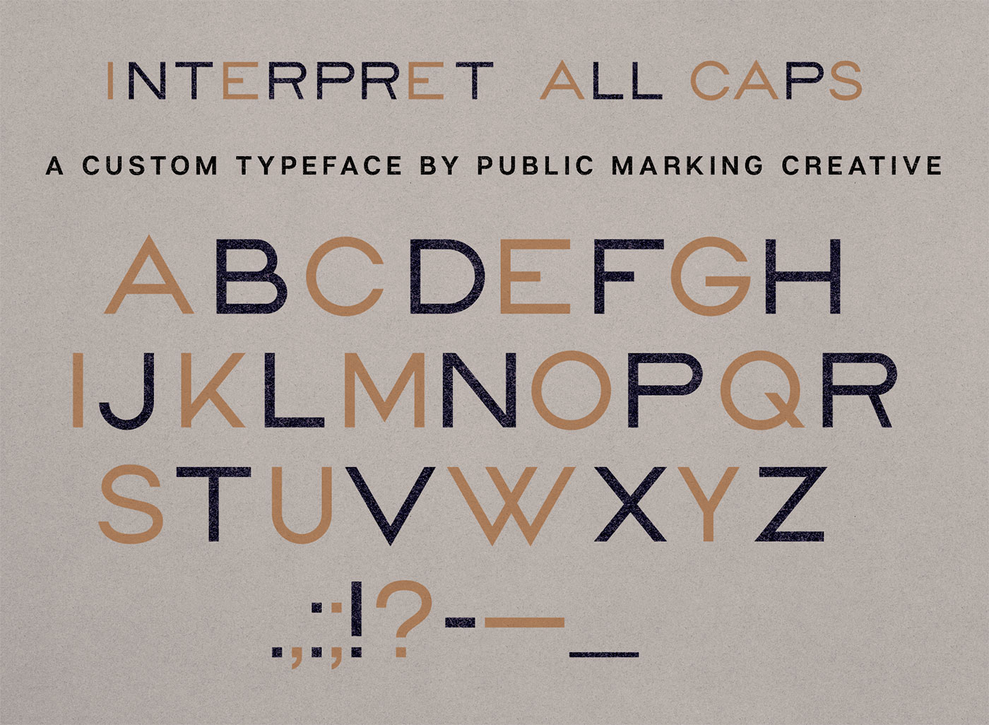 Public Marking Path Law Brand Identity Custom Typeface Interpret